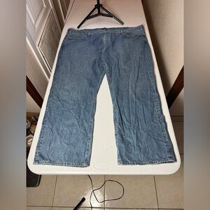 Polo Ralph Lauren Men Hampton Relaxed Straight Jeans 50X30 Blue Pocket Denim NEW